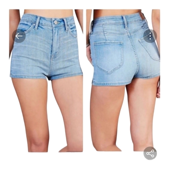 BDG Urban Outfitters Super High Rise Spade Pin Up Jean Shorts, 30 waist - Picture 2 of 9